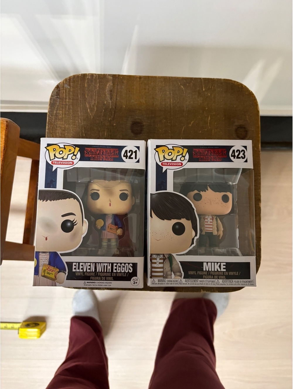 Collector core Funko Pop Stranger Things Eleven with Eggos #421 & Mike #423